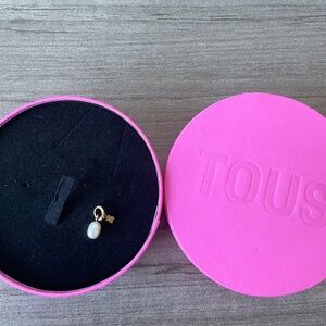 Authentic ) TOUS Pearl 18k Gold-Plated Pendant